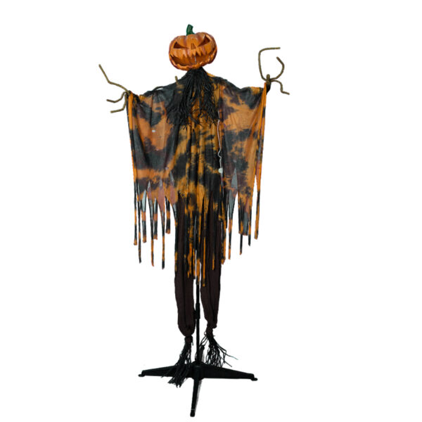 Standing animatronic pumpkin