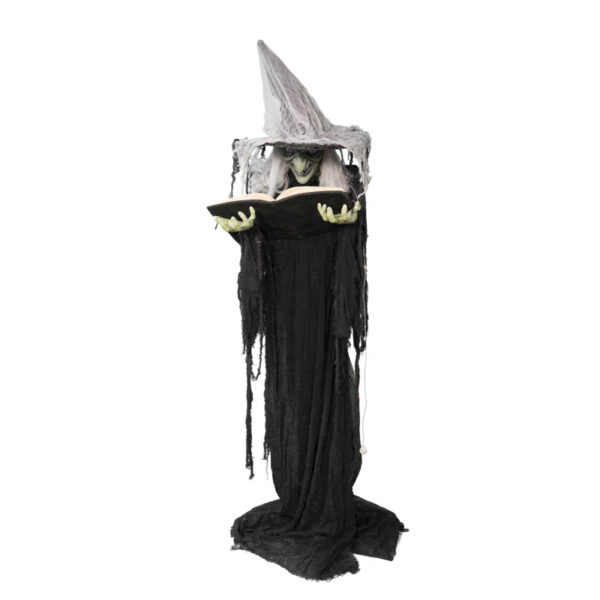 72 Inch Light up & Sound Standing Halloween Witch animatronic