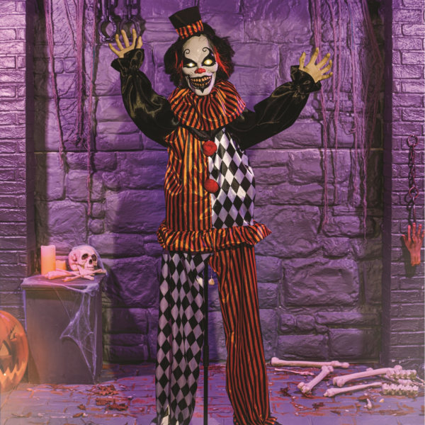 67 Inch Animated Standing Clown