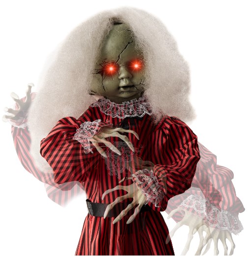 Halloween Animatronic Roaming Doll