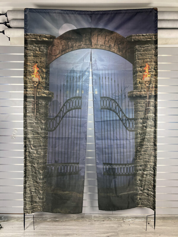 Spooky Halloween curtains Door covers