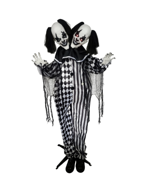 Creepy clown animatronics-Black and Red costume - Image 2