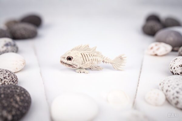 Spooky Skeleton Fish Halloween Decoration - Image 2