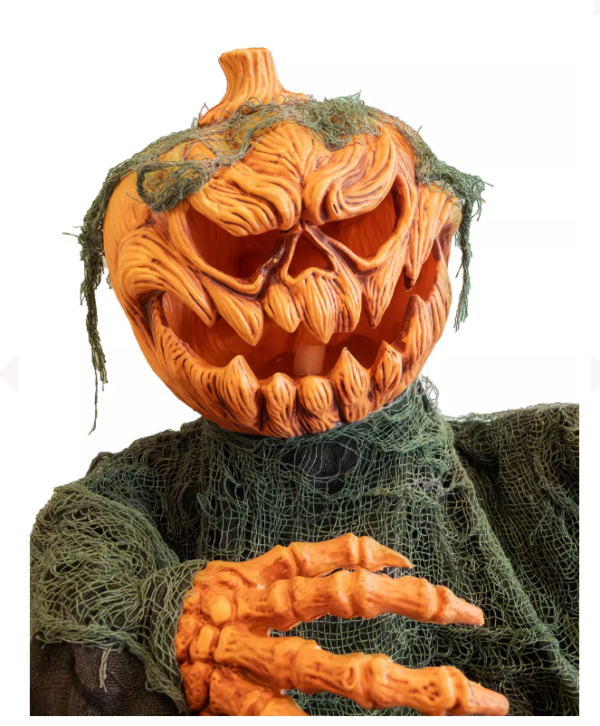 20" Animated Pumpkin Groundbreaker Halloween Decoration - Image 4