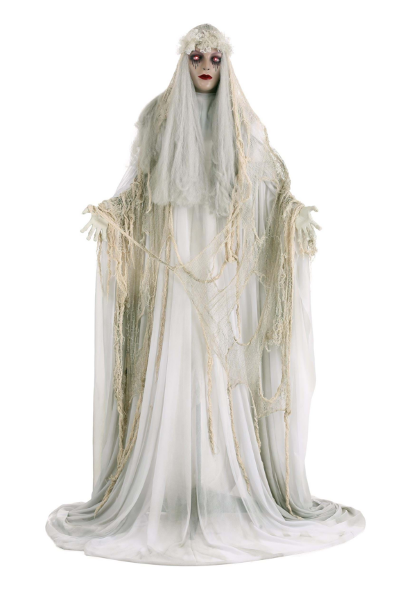 5.5 FT Life-Size Venetian Victoria Ghost Girl Halloween animatronics - Image 4